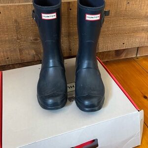 Hunter Navy Original Short Boots
